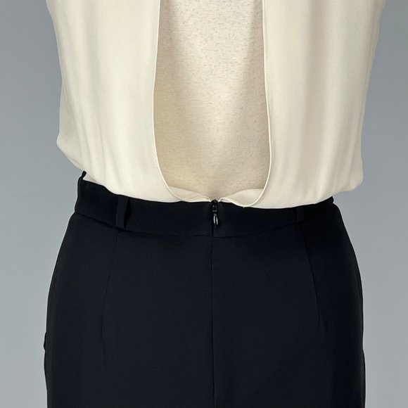 Malene Birger Silk Sequin Gown Maxi Cocktail Dress Black White size 36 US 6 - Picture 11 of 15